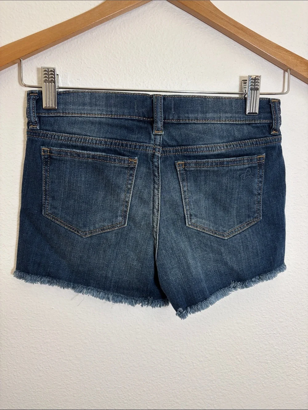DL1961 Sandcastle Blue Lucy DL Ultimate Frayed Hem Denim Shorts
